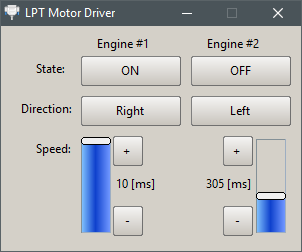LPT Motor Driver GUI